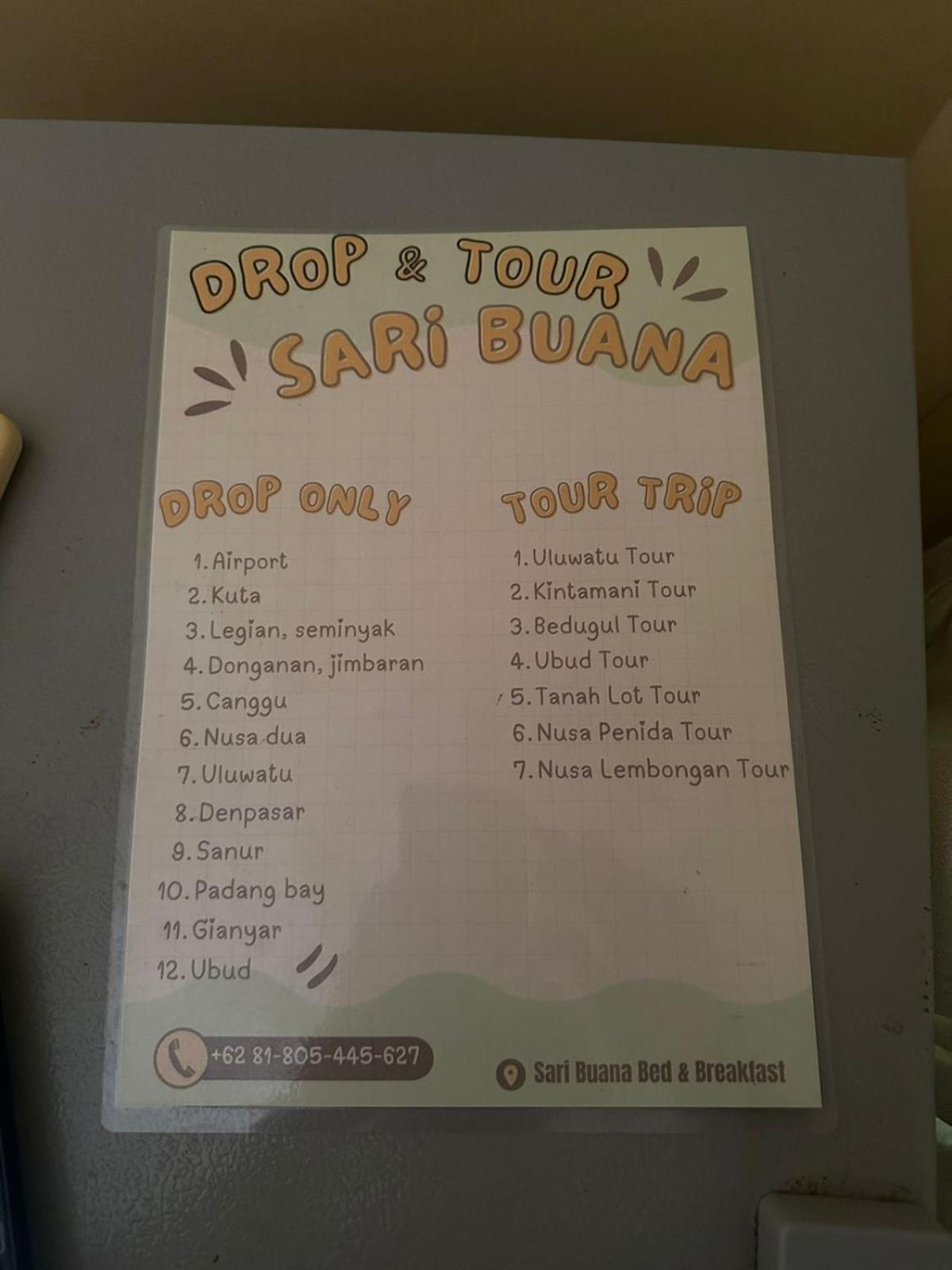 Sari Buana Bed & Breakfast Kuta Lombok Exteriör bild